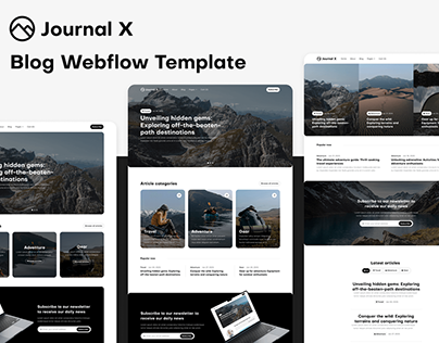 Journal X - Blog Webflow Template