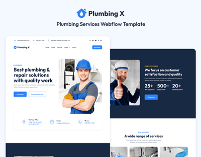 Plumbing X - Plumbing Webflow Template