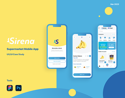 Sirena - Supermarket Mobile App | UX/UI Case Study