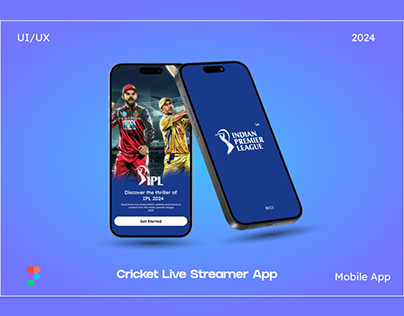 Cricket live streamer app | UI Design
