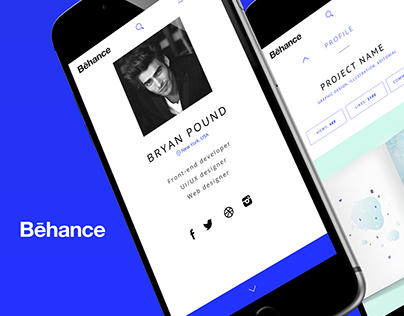 Behance App UI Concept