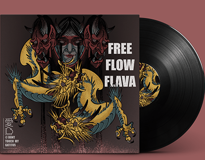 FREE FLOW FLAVA / concept illustration for a vinyl