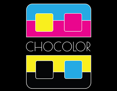 Logotype for edible ink printer on chocolate