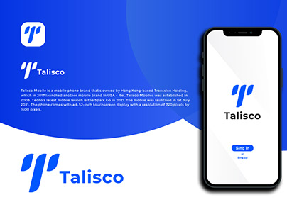 Talisco Mobile App Logo, Tech Logo Branding logo.