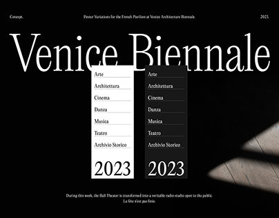 Venice Biennale Poster Design