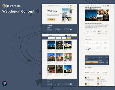 Project thumbnail - X Rental webdesig concept