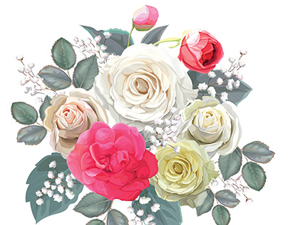 Floral bouquet- vector