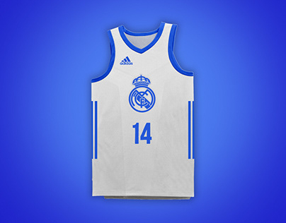 Real Madrid Jersey and Court Concept
