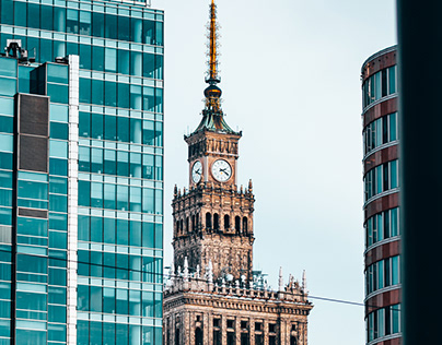 Warsaw city architecture