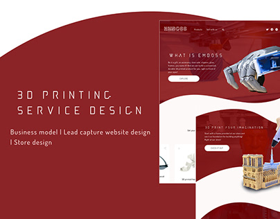 UX/UI Service design with lead capture webpage design