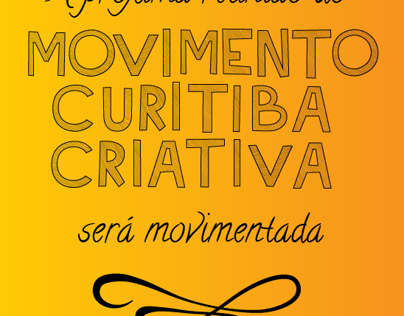 Movimento Curitiba Criativa - Convites