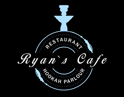Design of a logo for a cafe with hookah and cuisine.