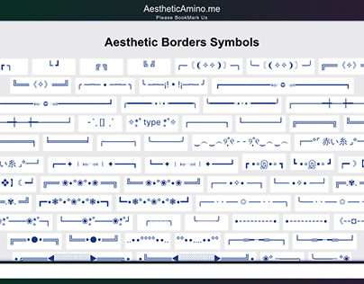 Aesthetic Borders Copy And Paste