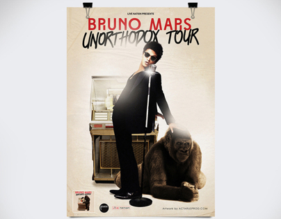 Bruno Mars - Unorthodox Tour Promo Poster