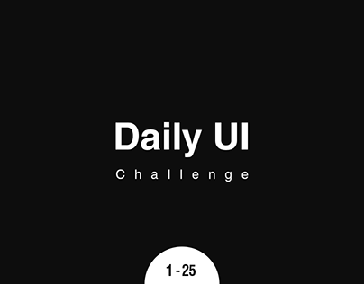 Daily UI Challenge (Part 1)