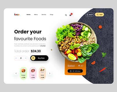 Food order Website Design 🍕
