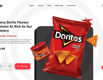 Doritos Chips Web Design