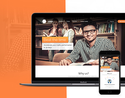 Online Learning Website Homepage
