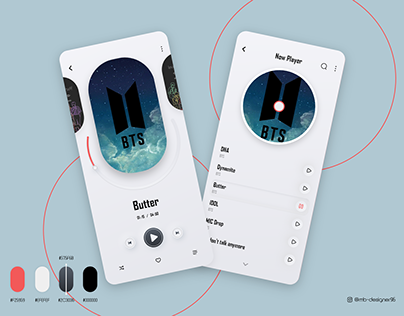UI design for Music Player