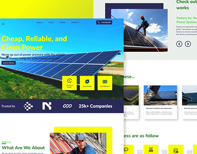 Sept Energy : Green energy company landing page