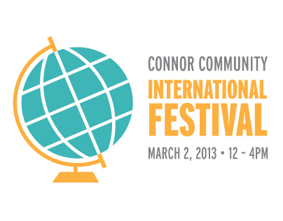 Connor Community International Festival Logo Concepts