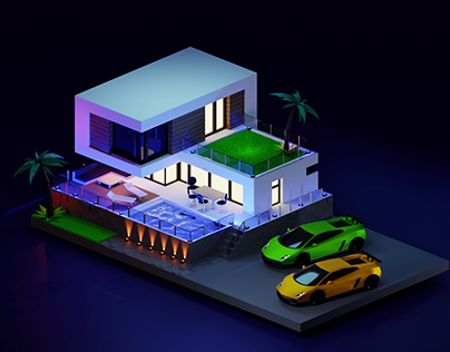Summer House - 3D Blender