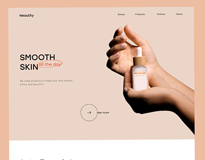 Cosmetic Landing Page Design