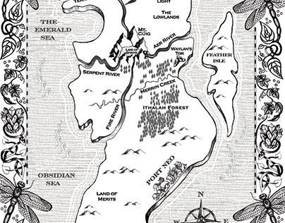 Map Design- Published book Author JUNO HEART