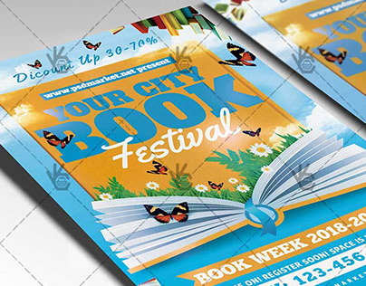 Book Festival Flyer - PSD Template
