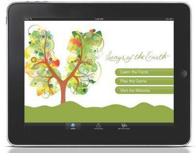 Lungs Of The Earth IPad App Concept