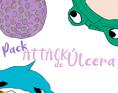 Stickers Pack Ataque de úlcera