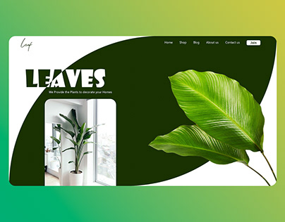 Leaves ( Plants Shop ) Landing Page