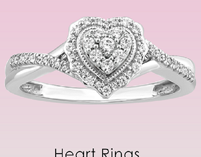 Buy Diamond Heart Shaped Rings