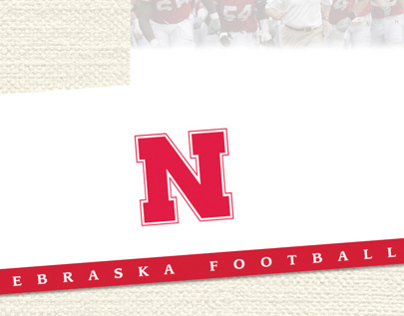 Nebraska Football Stationary Card