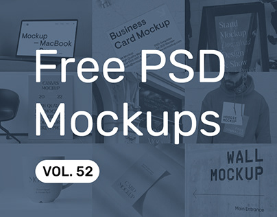Free PSD Mockups vol. 52