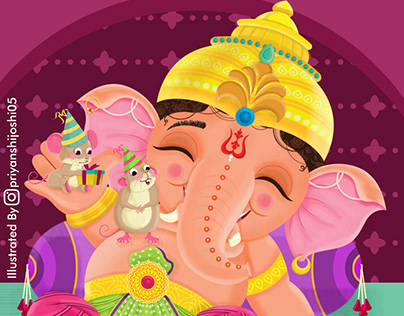 Lord Ganesh Projects | Photos, videos, logos, illustrations and branding on  Behance