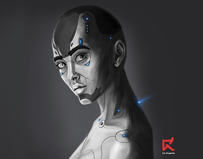 Cyborg girl concept