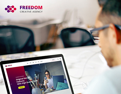 Freedom Agency Website UI Design