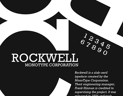 Rockwell Typography Poster