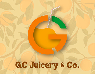 GC Juicery & Co. Logo: Fresh & Modern Brand Identity