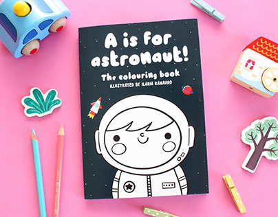 A is for Astronaut! A self-published coloring book.