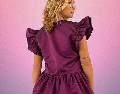 ALDINITAS | Pink Frilled Blouse | SS22