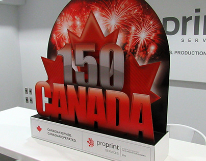 Canada 150 - 3D Corrugate Display