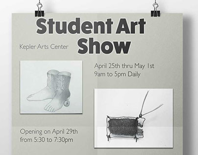 Student Art Show Poster