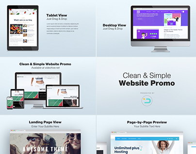 Clean and Simple Website Promo Template