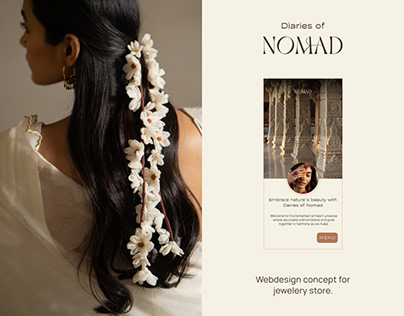 NOMAD - Website design for jewellery brand | E-commerce