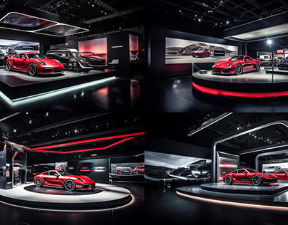 Porsche Car Exhibition Stand Design Concept