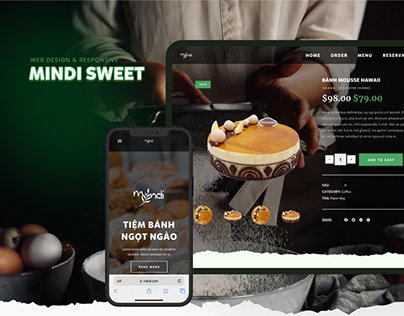 MINDI - Cake & Coffee - Web Design