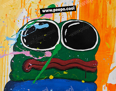 Pepe Painting In Acrylic On Canvas