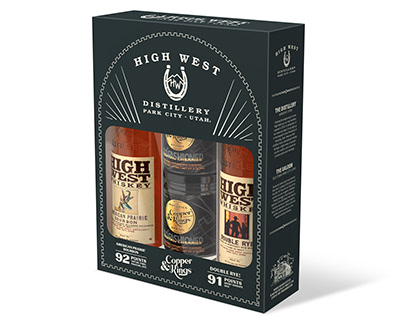 High West Gift Box With Cooper and Kings Cherries